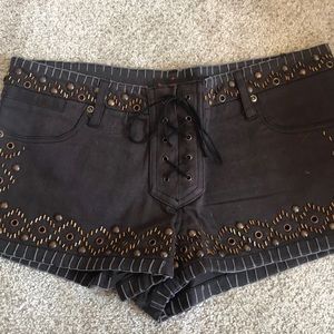 Kate Moss for TopShop Embroidered Lace Shorts